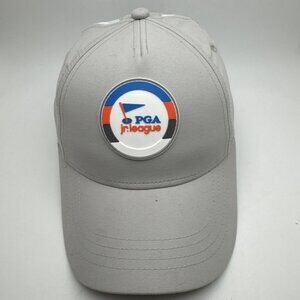 PGA Jr League Golf Hat Youth Kids Gray Performance Cap Adjustable GR54
